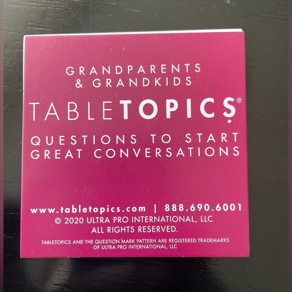 TableTopics Grandparents & Grandkids Conversation Cards